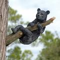 Design Toscano Up a Tree Hanging Black Bear Cub Sculpture: Hanging Bear Cub