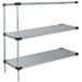 21 Deep x 60 Wide x 63 High 3 Tier Solid Galvanized Steel Add-On Shelving Unit