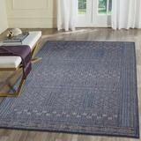 Liora Manne Avena Panel Stripe Indoor Outdoor Area Rug Denim