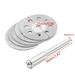 HGYCPP 5pcs Diamonte Cutting Disc Grinding Wheel Drill Circular Saw Blade Wood Tool