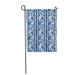 SIDONKU Chinoiserie Striped Vintage Style Beauty Floral Design in Blue and White Garden Flag Decorative Flag House Banner 28x40 inch