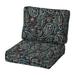 Arden Selections ProFoam Performance Outdoor Deep Seating Cushion Set 24 x 24 Navy Palmira Paisley