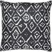 Signature Home Collection 22 Black and White Tribal Square Outdoor Patio Throw Pillow