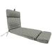 Jordan Manufacturing 72 x 22 Hatch Black Chevron Rectangular Outdoor Chaise Lounge Cushion with Ties and Hanger Loop