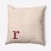 Simply Daisy 20 x 20 Modern Monogram Indoor/Outdoor Polyester Throw Pillow Cranberry