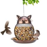 Bird Feeder Cat Shape Bird Feeder Outdoor Bird Feeder Wild Bird Feeder Hanging Bird Feeder Metal Mesh Bird Feeders Squirrel Proof Bird Feeder Rust-Proof Bird Feeder