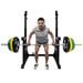 Guzom Exercise & Fitness- Adjustable Squat Rack Stands Multifunction Barbell Bench Press Dipping Station