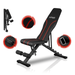 UPGO Adjustable Weight Bench with 660lbs Weight Capacity Foldable Workout Bench for Adult Up to 5.9 Gym Bench for Home