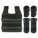 Ametoys Max Loading 15kg/35kg Adjustable Vest Weight Exercise Weight Loading Cloth Strength Training with 6kg Leg Weight 5kg Arm Weight (Empty)