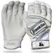 Franklin Sports MLB Batting Gloves - Powerstrap - White Chrome - Adult Small