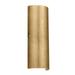 8193GF-SN-Besa Lighting-Torre 18-20W 2 LED Wall Sconce-7 Inches Wide by 17.75 Inches High-Satin Nickel Finish-Gold Foil Glass Color-Incandescent