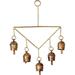 Wind Chimes 2 inch Rustic Gold Bells for garden outdoor decorations