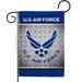 Breeze Decor US Air Force Garden Flag Armed Forces 13 x 18.5 in. Double-Sided Decorative Vertical Flags for House Decoration Banner Yard Gift