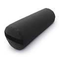 Bean Products Yoga Bolster - Handcrafted In The USA With Eco Friendly Materials - Studio Grade Support Cushion That Elevates Your Practice & Lasts Longer - Round Hemp Black