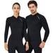 Feiona 2mm Wetsuit Jacket Professional Men And Women Thickened Warmth Deep Diving Snorkeling Surfing Suit Swimsuit Wetsuit Top