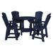 Wildridge Heritage Recycled Plastic 5 Piece Round Patio Dining Set