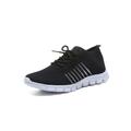 Fangasis Black Tennis Shoes Women Women s Running Shoes Ladies Slip on Tennis Walking Sneakers Lightweight Breathable Comfort Work Gym Trainers Stylish Shoes