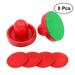 8PCS 76MM Air Hockey Pushers Pucks Replacement for Game Tables Goalies Header Kit Air Hockey Equipment Accessories (Red)