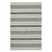 Sabina Polypropylene Machine Made Modern Contemporary Geometric Indoor and Outdoor Area Rug Gray and Black 7 9 x 9 9