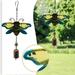 PhoneSoap Honeybee Wind Chimes Iron Glass Aluminium Memorial Sympathy Gifts Outdoor Mom multicolour