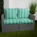 Sorra Home Preview Lagoon Indoor/Outdoor Deep Seating Loveseat Pillow and Cushion Set