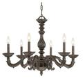 Crystorama Lighting Group 5126 Paris Market 6 Light 28 Wide Taper Candle Chandelier -