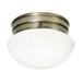 Nuvo Lighting 77/921 1 Light 7-1/2 Wide Outdoor Flush Mount Bowl Ceiling Fixture - Brass