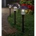 Super-Bright Solar LED Path Lights Set of 4 - Bronze