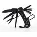 Happon Pack of 1 Folding Pocket Knife Multi-Tool for Outdoor Camping Fishing Hunting Survival (Black)