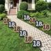 Big Dot of Happiness 18th Milestone Birthday - Lawn Decorations - Outdoor Birthday Party Yard Decorations - 10 Piece