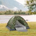 OverPatio Outdoor Camping Dome Tent 3-4 Person Fast Pitch Family Dome Camouflage