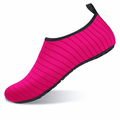 AVEKI Water Sports Shoes Barefoot Quick-Dry Aqua Yoga Socks Slip-on for Men Women Hot Pink Size: 42-43