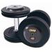 55 - 100 lb. Pro Style Black Cast Iron Round Dumbbell Set w/ Straight Handle & Rubber Caps (Commercial Gym Quality) by Troy Barbell