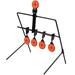 Metal Resetting Shooting Paddle Wind Chime Style for Outdoor Shooting Training (Black)