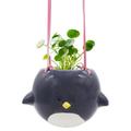 Ceramic Bird Shape Hanging Planter Pot Holder Flower Pot for Succulent Plants Perfect for Outdoor Indoor Decoration