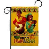Ornament Collection 13 x 18.5 in. Joyful Kwanzaa Garden Flag for Black History Double-Sided Decorative Vertical Flags & House Decoration Banner Yard Gift