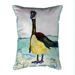 Betsy Drake SN1163 11 x 14 in. Betsys Goose Indoor & Outdoor Pillow Small