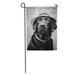 KDAGR Black Labrador Retriever White Dog Chocolate Hat Labradore Pet Smart Garden Flag Decorative Flag House Banner 12x18 inch