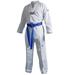 adidas Taekwondo Eco Fighter Uniform WT Approved 100% Polyester Ultralight - White V-Neck - 140 (0)