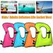 Swimming Vest for Kids Inflatable Buoyancy Vests-Portable Snorkel Vest for Diving Surfing Swimming Outdoor Water Sports Green