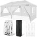 SANOPY 10 x 20 EZ Pop Up Canopy Tent Party Tent Outdoor Event Instant Tent Gazebo with 6 Removable Sidewalls and Carry Bag White