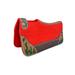 Horse 32 x 30 Western Contoured Wool Felt Therapeutic Saddle Pad Red 39218RD