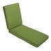 Humble and Haute Sunbrella Cilantro Green Indoor/ Outdoor Hinged Cushion - Corded 73 in l x 24 in w