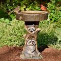 Garden Sculptures & Statues Resin Birdbath Polyresin Antique Garden Bird Bath For Home Garden Yard