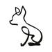 YUEHAO Desktop Ornament Dog Minimalist Art Sculpture Personalized Gift Metal Decoration Art Sculpture (Chihuahua I