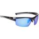 Strike King Pro Elite Polarized Sunglasses Shiny Black Frame with Blue Mirror Lens Full Rim Frame Unisex Performance Adult