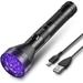 Black Light Flashlight UV LED Blacklight Light 395 nM Blacklight Detector for Dog Urine Pet Stains and Bed Bug