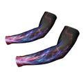 WIRESTER 1 Pair Arm Sleeves Sun UV Protection Cover With Thumb Holes For Women & Men Suitable For Cycling Gardening Driving Fishing Golfing Hiking - Colorful Electricity