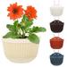 Manunclaims Wall Planters Hanging Flower Pots Premium Self Watering Succulent Window Balcony with Holes Plastic Planter Holder Mount for Bedroom Indoor Plants Outdoor Garden Deck Railing Fence