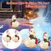 Fbbwap Christmas Scarf Lights Outdoor Christmas Figure Set Of 1 LED Acrylic Ducklings Garden Light Up Holiday Decoration